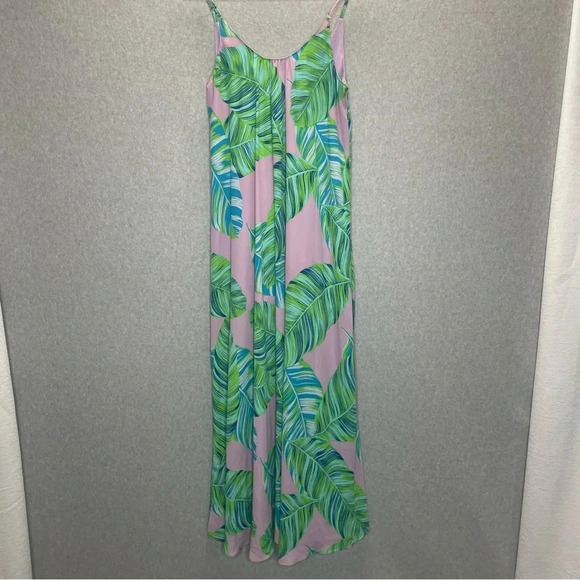 Buddy Love Floral Lightweight Spaghetti Strap Hawaiian Beachy Maxi Dress - Picture 2 of 7